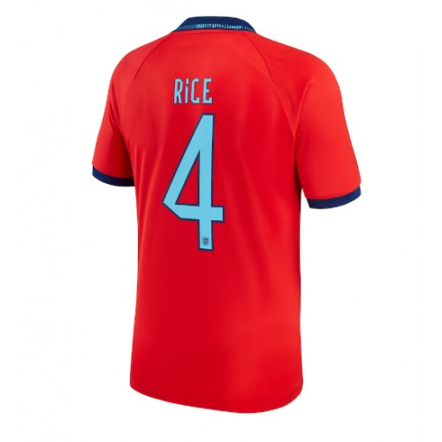 England Declan Rice #4 Replica Away Shirt World Cup 2022 Short Sleeve